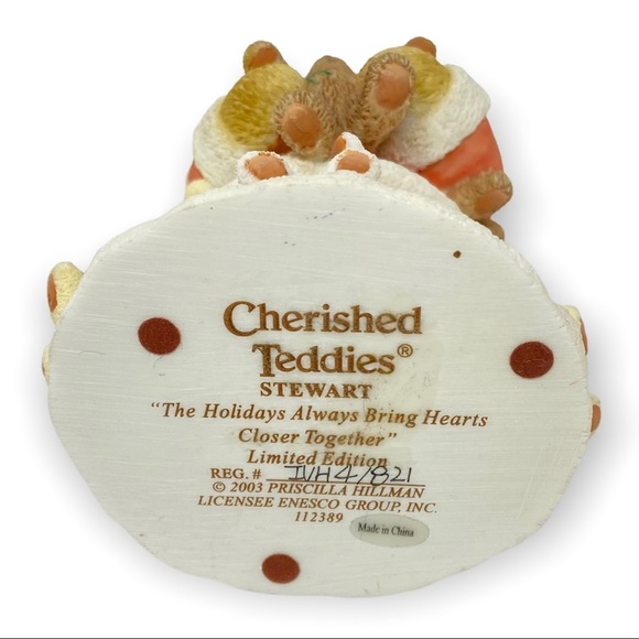 Cherished Christmas Teddies Stewart Limited Edition NWOT - Picture 5 of 6